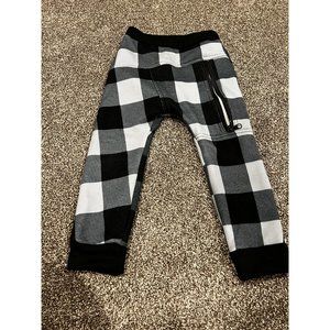 Posh kiddos buffalo plaid jogger pants